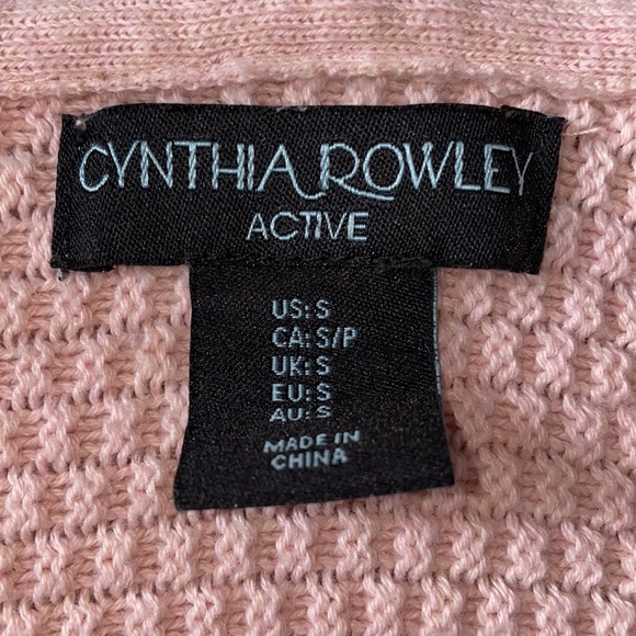Women’s Cynthia Rowley Active Hooded Sweater Size Small Light Pink - Picture 2 of 4